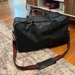 Gucci black duffle